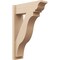 Ekena Millwork 8-in W x 24-in D x 36-in H Funston Trad Rough Cedar Woodgrain TimberThane Outlooker, Primed Tan OUTUR080X24X36FST04RCPR - alternate 1